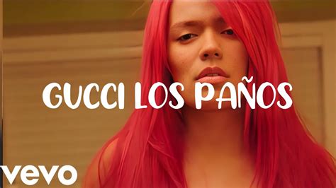 gucci los paños letra|Gucci los paños karol g.